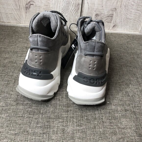 Womens Sorel Gray White Kinetic RNGD Caribou Waterproof Winter Boots Size 5 - Picture 3 of 7